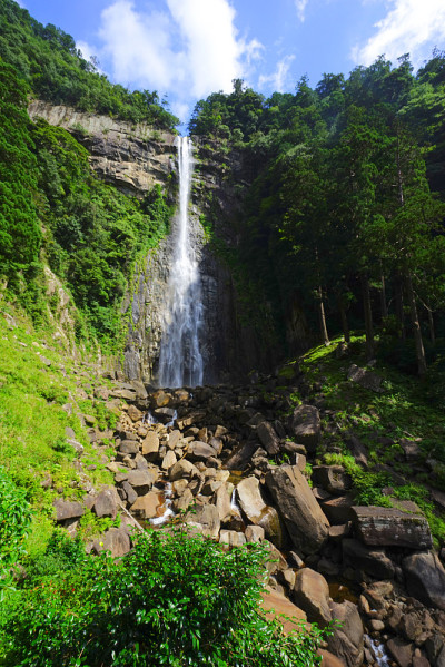 日本和歌山县那胜浦市那立瀑布