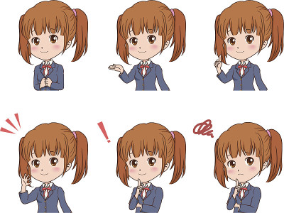 女孩的姿势