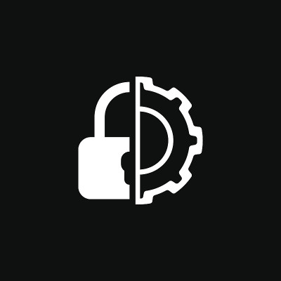 安全设置图标。平面设计。