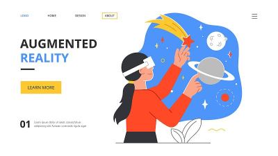 看太阳系行星的女人