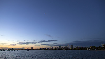 墨尔本城市夜景