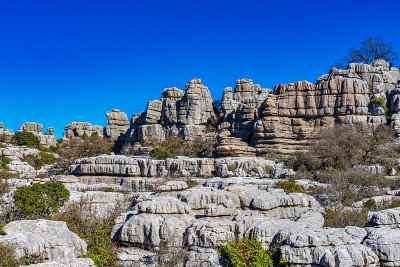El Torcal de Antequera, Andalusia, Spain，在Antequer