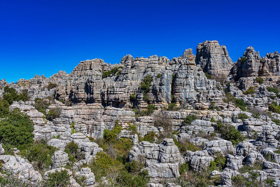 El Torcal de Antequera, Andalusia, Spain，在Antequer