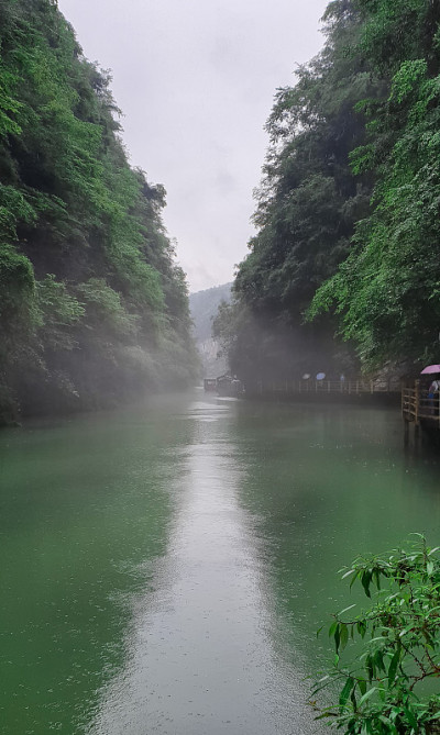 大峡谷玻璃桥徒步旅行，武陵源-张家界，中国