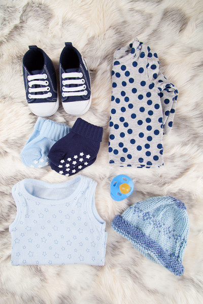 Baby Boy Items, Knolling