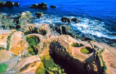 台湾北部海岸风光，野柳海岸线
