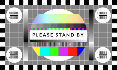 Retro tv test screen. Old calibration chip chart p