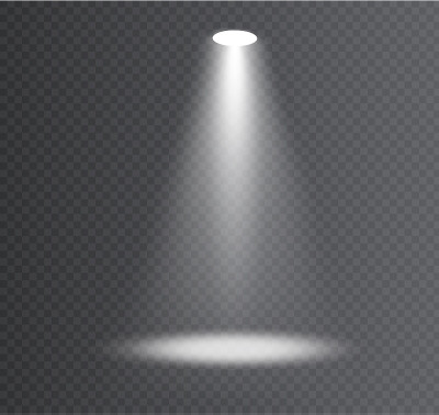 Vector spotlight Light