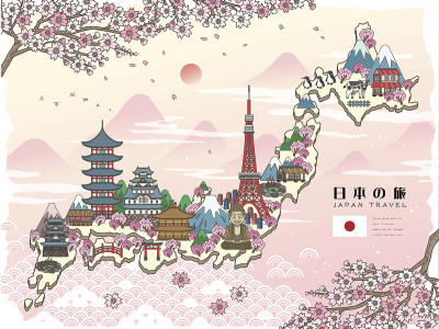 诱人的日本旅游海报