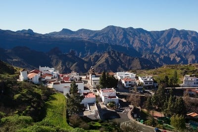 大卡纳利岛的阿特纳拉山村