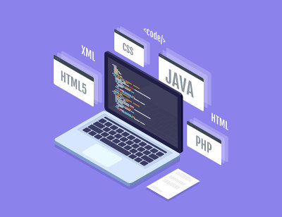 Software development concept, programming and codi