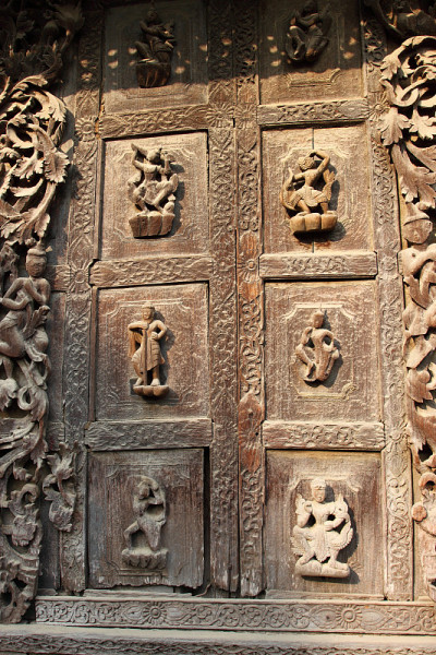 缅甸曼德勒的Shwenandaw Kyaung寺