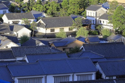 日本冈山仓城历史街区
