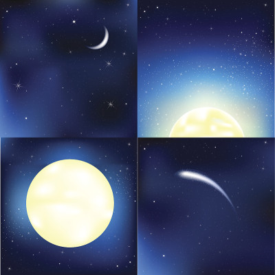 深蓝色天空
