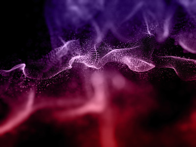 三维抽象数字波技术粒子背景