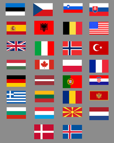 Nato flags