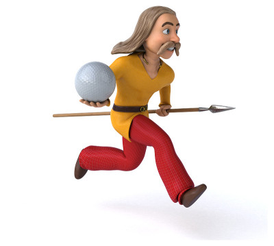 高卢乐趣- 3D插图