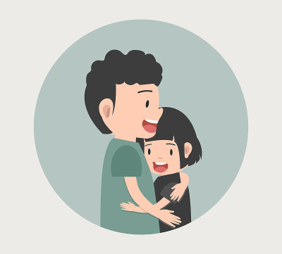 情侣在爱拥抱向量
