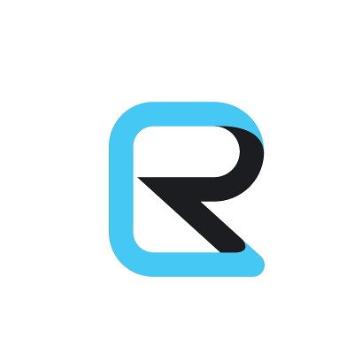 R字母图标业务矢量设计