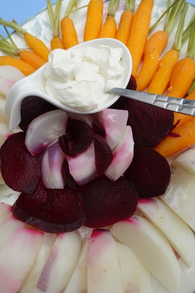 Aïoli各种蔬菜蒸摆菜自助餐