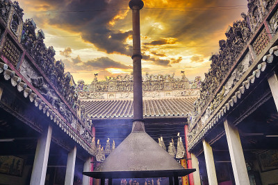 越南胡志明市，天后寺