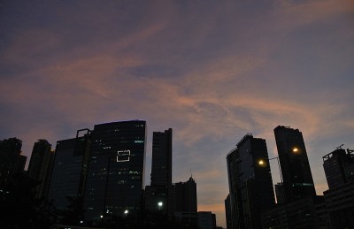 台风前的天空