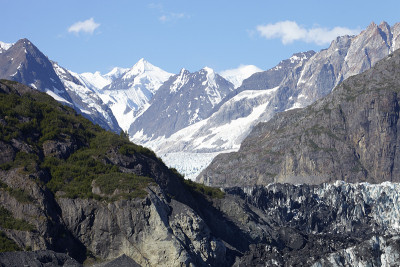 美国阿拉斯加冰川湾冰川细节