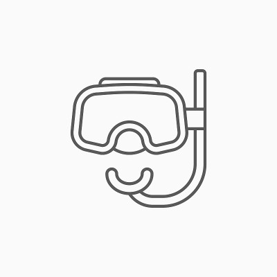 潜水面具图标，潜水面具向量