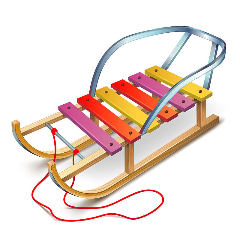 木制雪橇