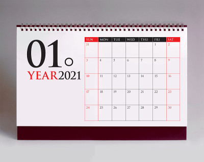 简单的2021年台历
