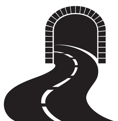 道路隧道矢量图