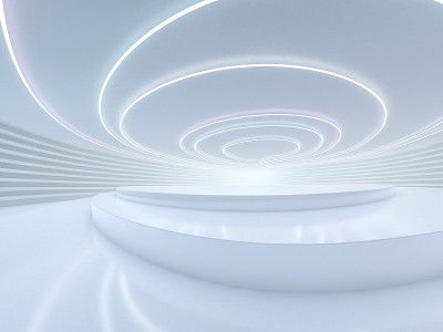 抽象的现代建筑背景。3 d