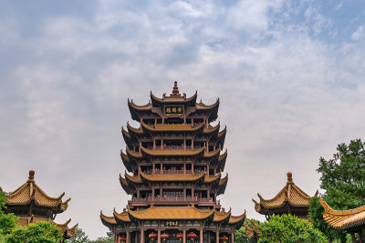 中国湖北武汉古老的黄鹤楼。