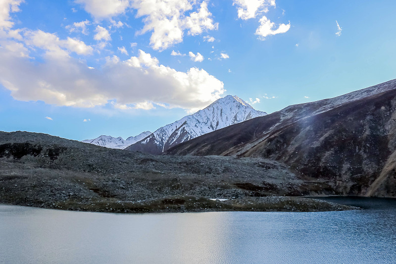 巴基斯坦北部地区的开伯尔-普赫图赫瓦，曼塞赫拉区纳兰山谷，美丽的山地卢卢萨湖