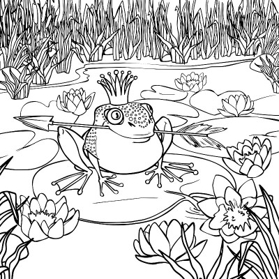 矢量黑白插图