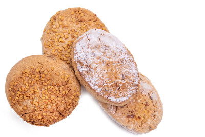 polvorones和圣诞节特有的分离杏仁蛋白