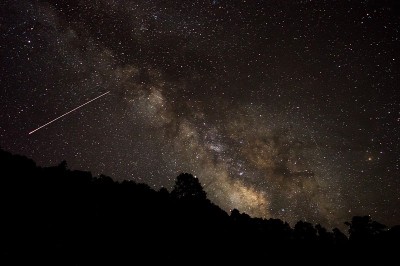 银河系与流星