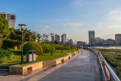 中国上海浦东新区滨江大道公园