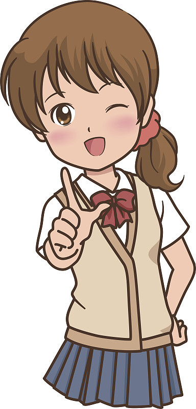 女孩的姿势