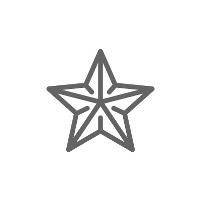 简单的海星线图标。符号和符号矢量插图设计。可编辑的中风。在白色背景上隔离
