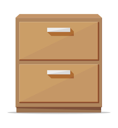 Bedroom locker furniture interior isolated.
