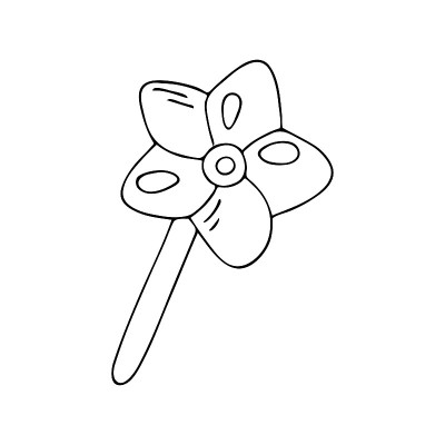 卡通魔术棒矢量插图