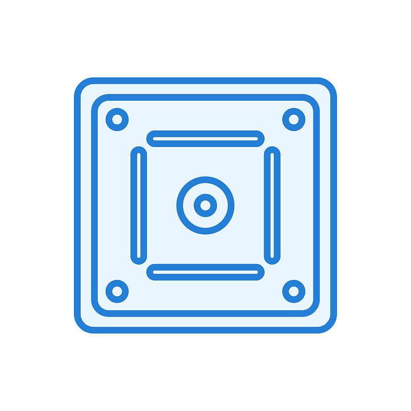 Vector Icon Of Carom Board Linear Style