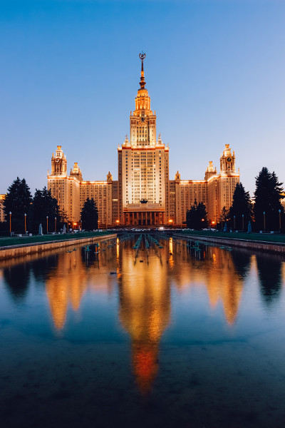 莫斯科国立大学美丽的苏联建筑