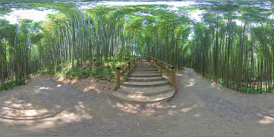 丹阳竹林360度球面全景图。