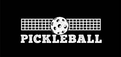 Pickleball矢量插图孤立在白色背景上
