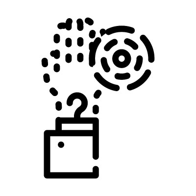 手幻觉疼痛线图标矢量插图