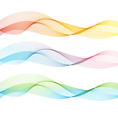 Abstract waves background, waved lines for brochur