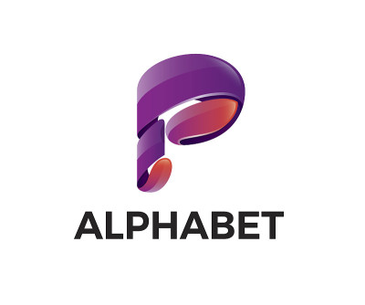P字母矢量图标