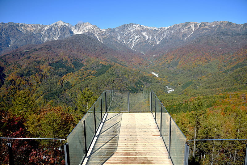 在长野白波的白波岩畑，白波山港